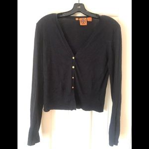 Navy Tory Burch Cashmere Cardigan (M-L)